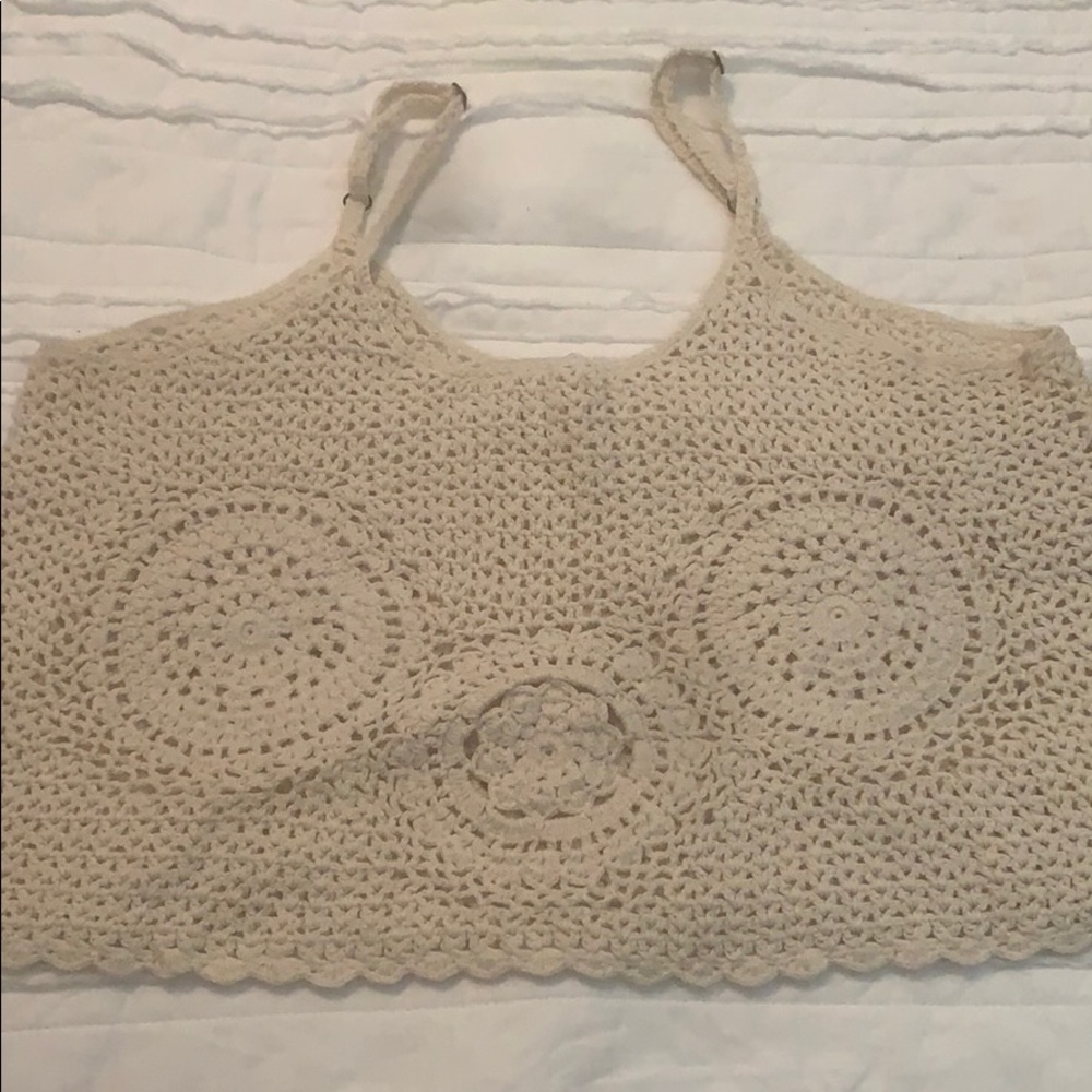 Forever 21 crocheted crop top